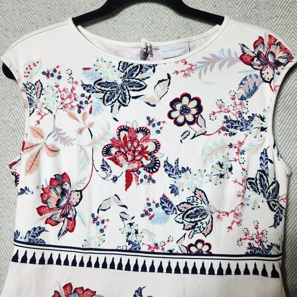New York & Company Size M Floral Sleeveless  Mini Dress With Pockets - Picture 12 of 13